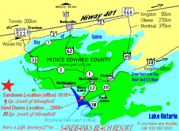 How to get to Sandbanks Beach Resort